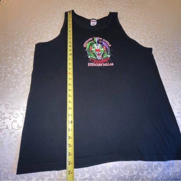 Strikers Dallas Motorcycle Shop Support Your Local Chump Men’s Tank Top - Picture 6 of 9